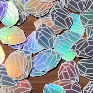 Gem Holographic Sticker Bild 1