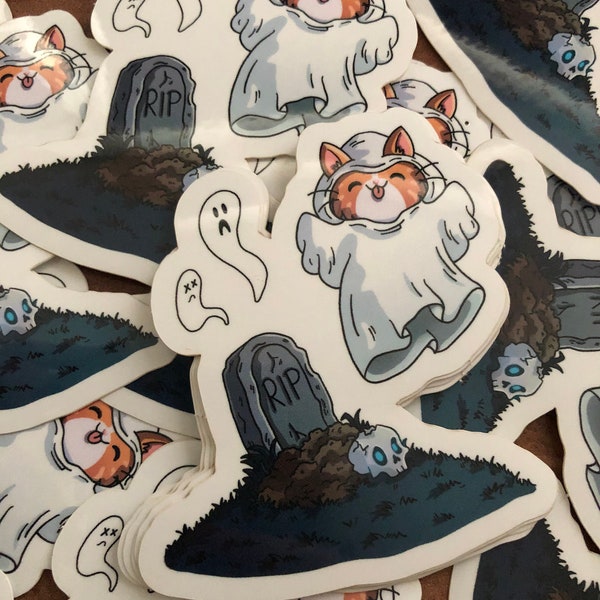 Spooky Cat | Halloween Sticker