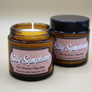 Silly Symphony Duftkerze 100ml Sojawachs Pine, Rosemary & Ylang-Ylang Bild 2