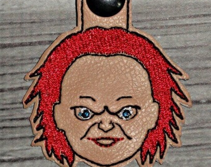 Chucky Childs Play inspired keychain snap tab