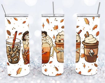 Halloween scary movie inspired 20oz stainless steel tumbler cup