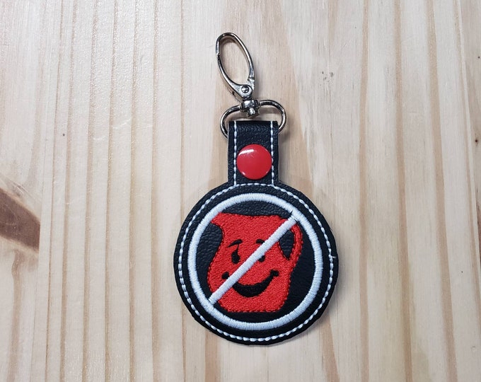 Funny don't drink the Kool Aid keychain snap tab