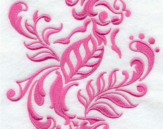 Mermaid Damask custom embroidered hand towel set personalized