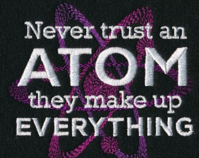 Science Atom Funny hand towel set custom embroidered personalized