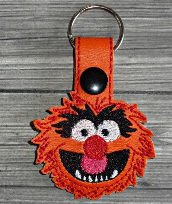 Muppets Animal inspired vinyl keychain snap tab | Etsy