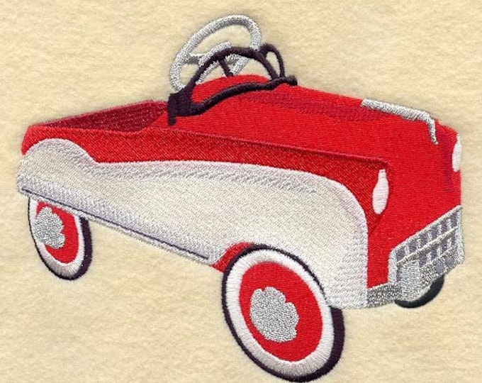 Pedal Car hand towel set custom embroidered