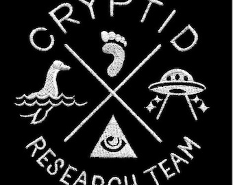 Cryptid Alien Ufo Bigfoot  hand towel set custom embroidered personalized