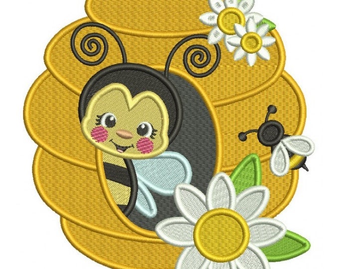 Honeycomb Bee Beehive  hand towel set custom embroidered personalized