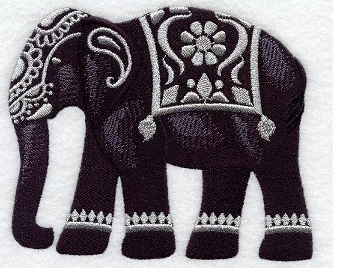 Bidri Tiger hand towel set custom embroidered personalized