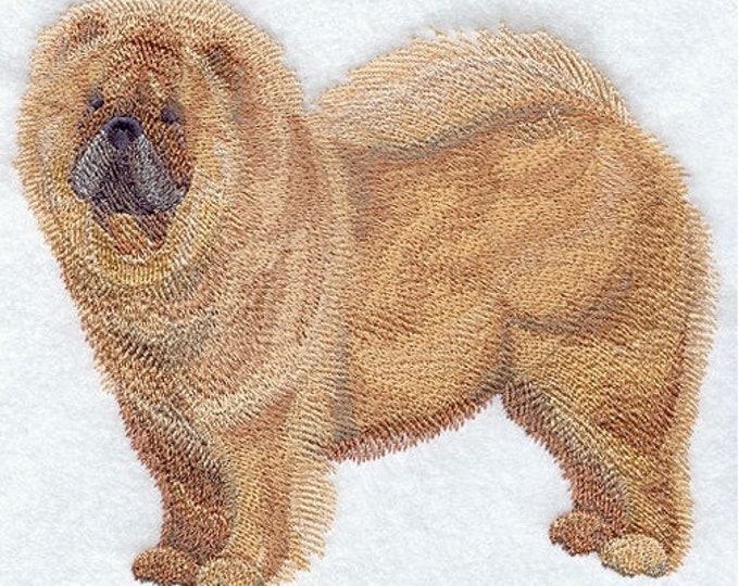 Chow Chow Dog bath hand towel bathroom decor custom embroidered personalized