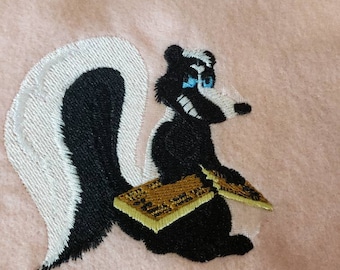 Cribbage game Skunk hand towel set custom embroidered