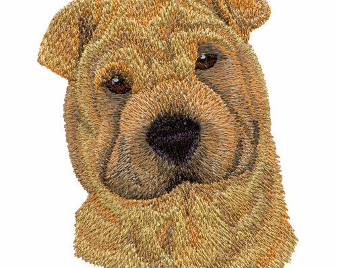 Shar Pei Dog bath hand towel set custom embroidered personalized