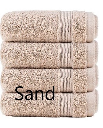  Wamsutta Hygro Duet Hand Towel (Sand) : Home & Kitchen