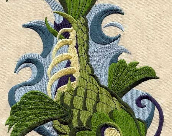 Zombie Koi fish kitchen dish hand towel custom embroidered