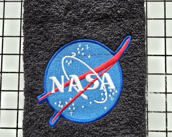 NASA Space hand towel set embroidered personalized