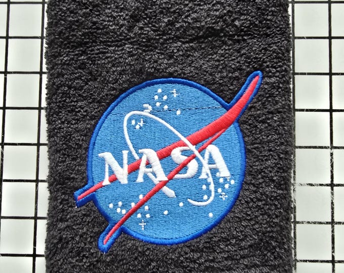NASA Space hand towel set embroidered personalized