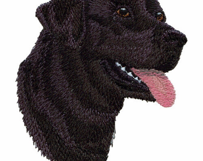 Black Labrador Retriever Dog bath hand towel set custom embroidered personalized