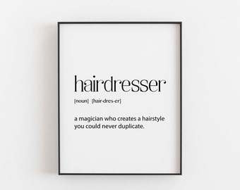 Hairdresser Quote Etsy