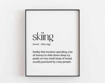 Ski Art Etsy