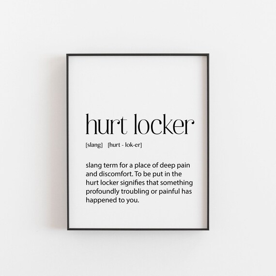 Hurt Locker Definition Hurt Locker Military Christmas Gift Etsy