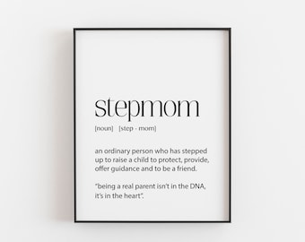 Stepmom Gift, Step Dad Gift, Stepmom Wedding Gift, Stepmom Gifts, Gift for Stepmom, Step Dad Gifts, Stepmom Birthday, Stepmom definition