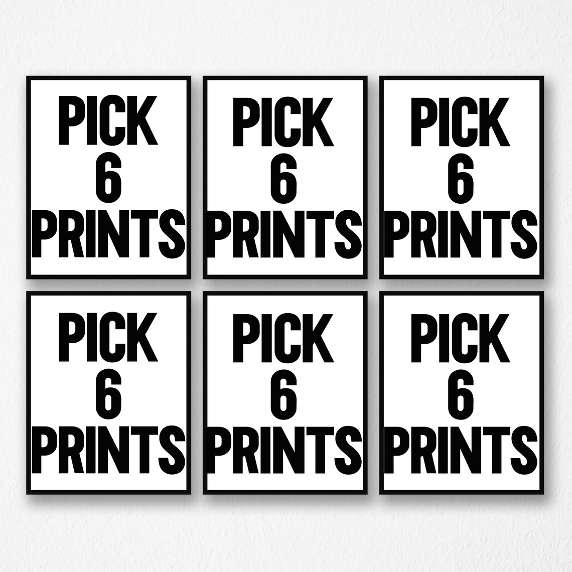 Set of 6 Prints Set of 6 Wall Art Set of Three Prints Set Etsy UK