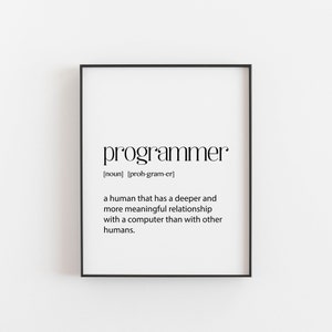 Programmierer Definition Druck, Computer Science Illustration für Programmierer und Programmierer, Perfektes Geschenk für Programmierer und Studenten