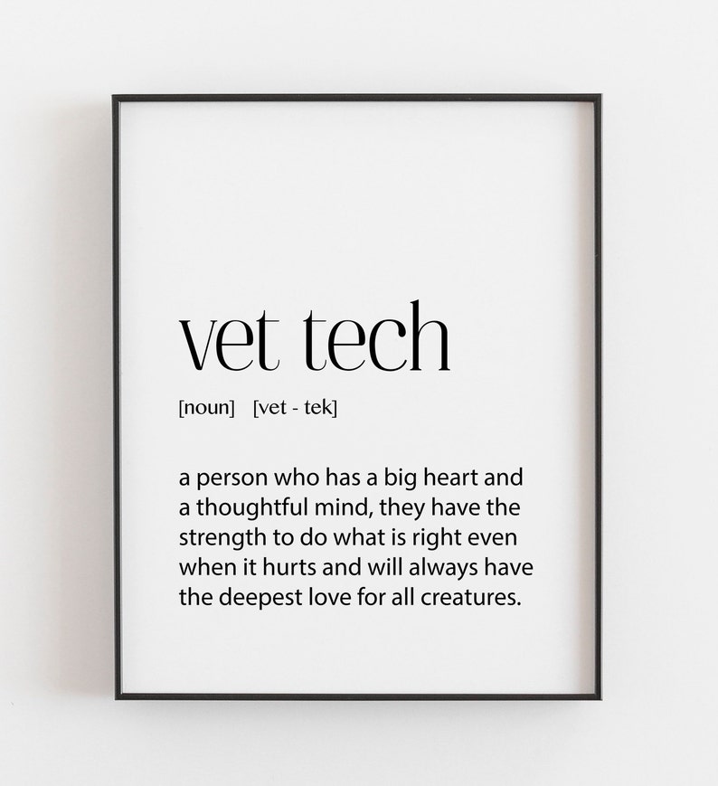 Vet Tech Vet Tech Gift Veterinary Technician Gift Vet Tech Etsy UK