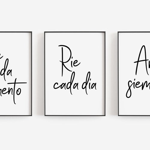 Set of 3 Wall Art. Spanish Wall Art Spanish Art Spanish Etsy