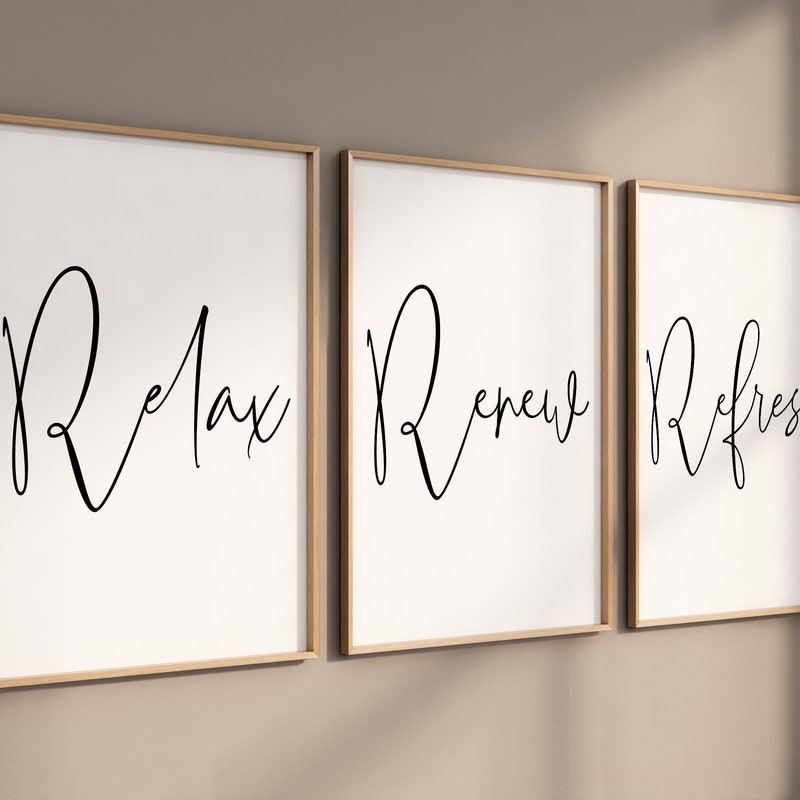Relax Refresh Renew Sign - Etsy