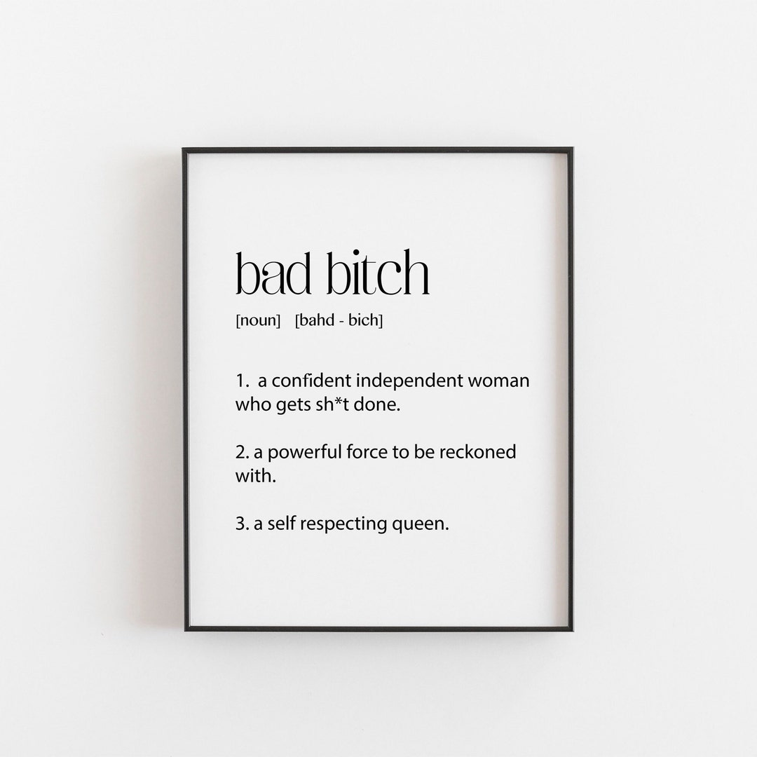 Gifts for Her Bad Bitch Wall Art Print Christmas Gifts for - Etsy