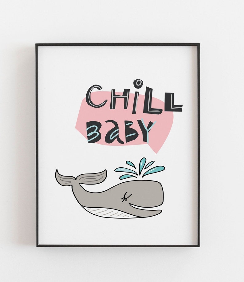 Nursery Print Nursery Poster Whale Poster Nursery Wall Art Etsy UK