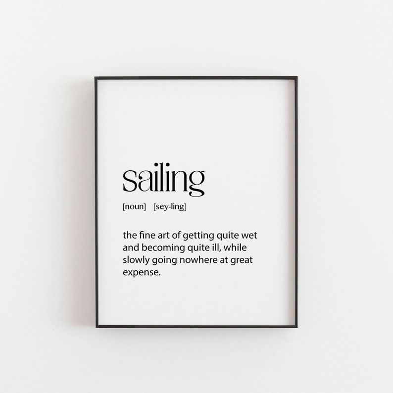 Sailing Gifts Sailing Art Sailing Gift Sailing Poster Etsy UK