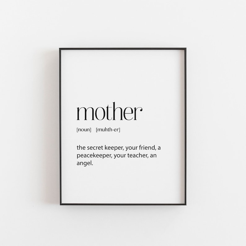 Mother Gift Mom Printable Gift Mom Digital Download Gift - Etsy UK