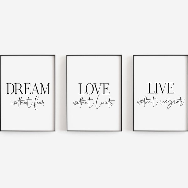 Set of 3 Wall Art Etsy UK