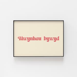 Mwynhau Bywyd Print - Walisisch Genieße das Leben Zitat, Cymru Wand Kunst, Walisische Sprache Dekor, Positive Denkweise Poster, Keltisches Geschenk für Wales Liebhaber