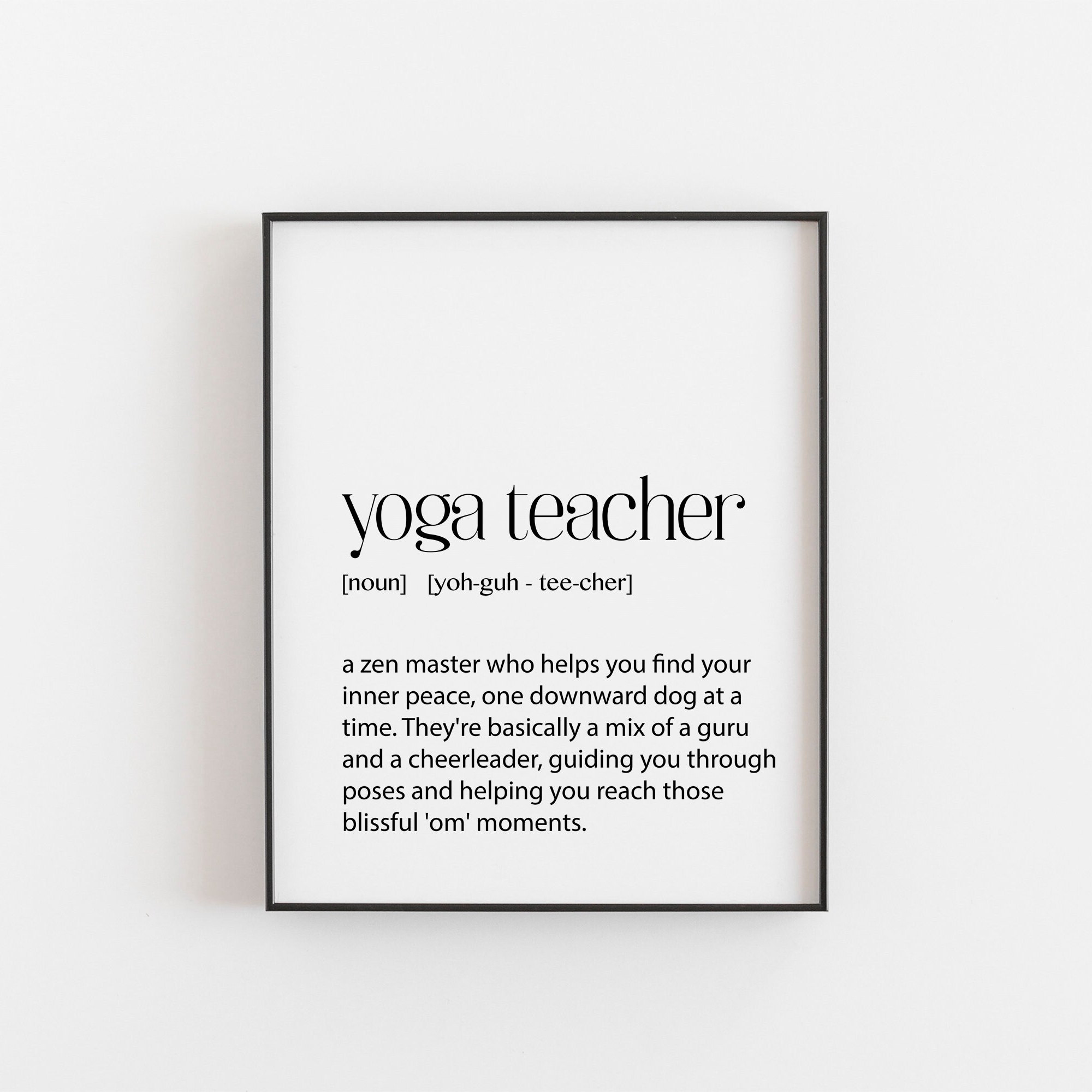 Yoga Gift, Yoga printed pencils, Yoga Teacher Gift