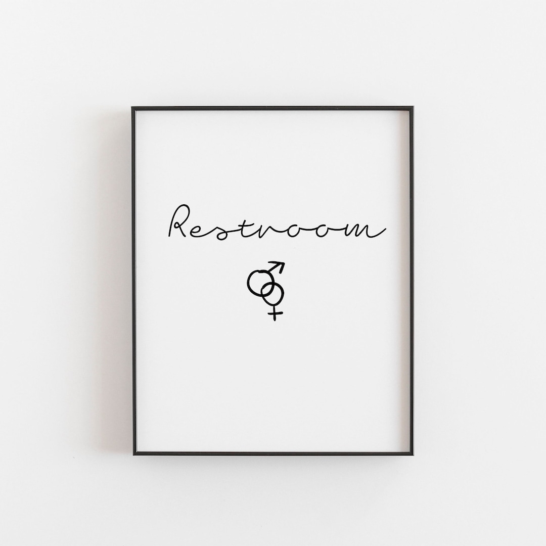 Restroom Wall Art Bathroom Wall Decor Large Bathroom Art Etsy UK
