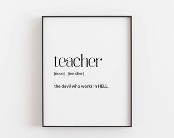 Funny Teacher Gift, Funny Teacher Gift, End of Year Teacher Gift, Teacher Present, Male Teacher Gift, Female Teacher Gift, End of Year Gift