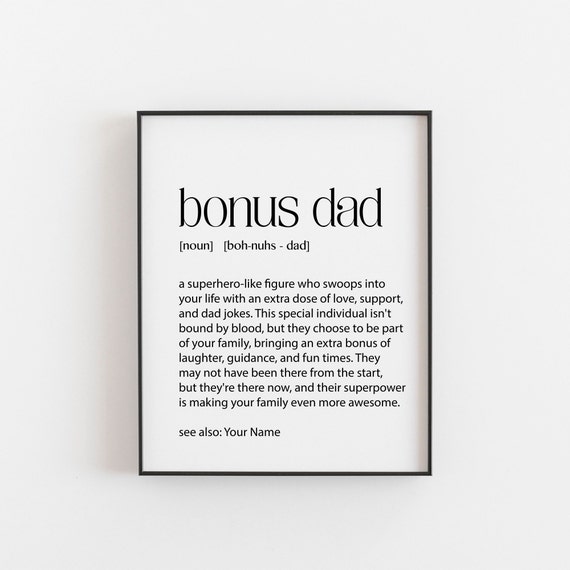 Funny Definition About Bonus Dad - Best Gift For Stepdad Funny Definition About Bonus Dad - Best Gift For Stepdad