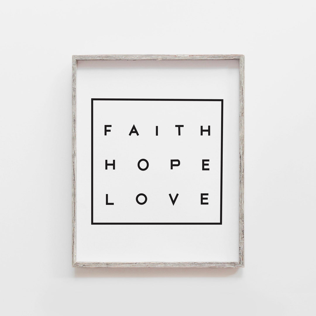 Faith Print Faith Gift Faith Wall Art Faith Poster Faith Etsy