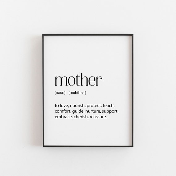 Mom Gifts / Mom Definition / Mothers Day Gift / Mom Birthday