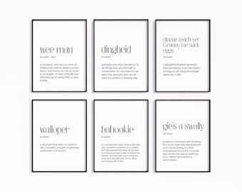 Scottish Word Prints