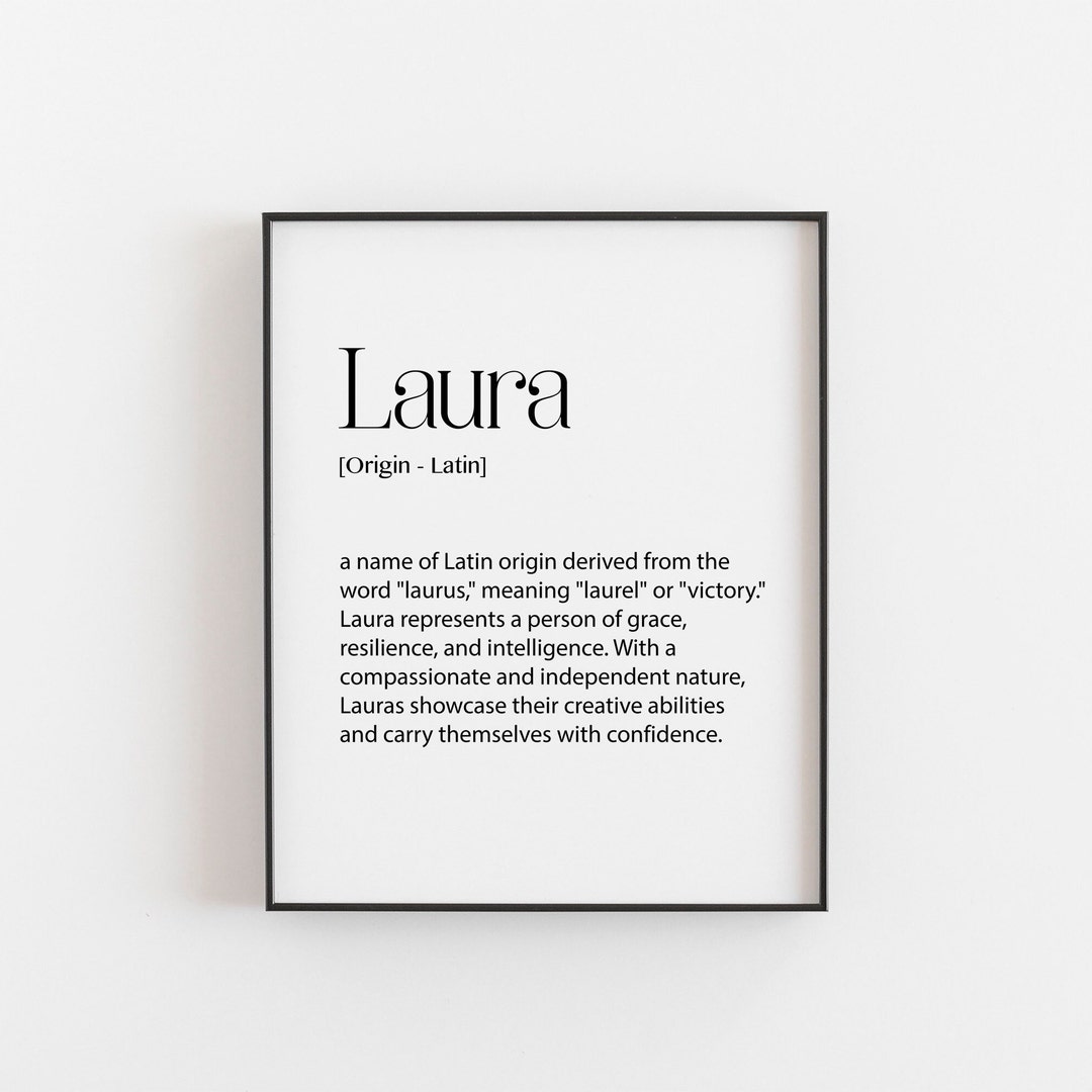 Laura Name Meaning Print Latin Origin Laurel Victory Symbol laura-name-meaning-print-latin-origin-laurel-victory-symbol