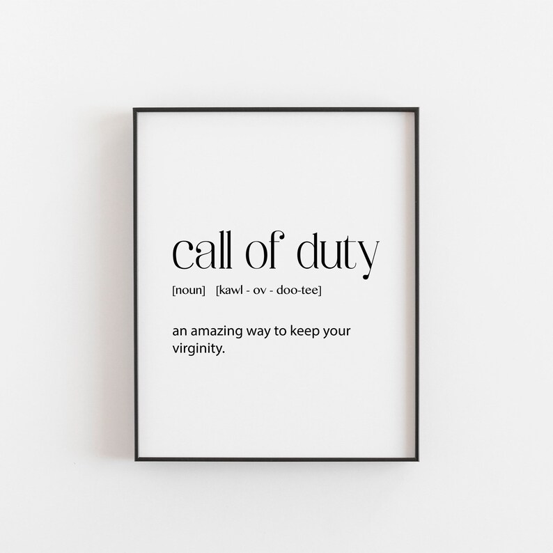 Call Of Duty Video Game Decor Downloadable Art Printable Bedroom Decor Gamer Gift For Men Cool Gaming Poster Home Wall Art Print Sign
