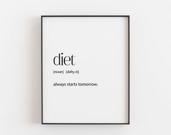 Funny Dieting Quotes - Etsy UK Funny Dieting Quotes - Etsy UK