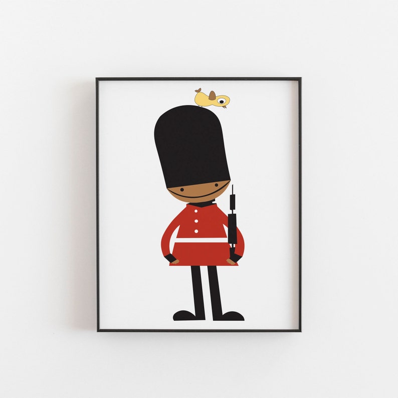 Royal Guard Print Royal Guard Poster London Guard Print Etsy