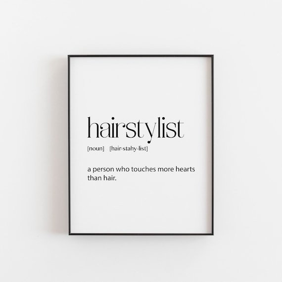 Hairstylist Hair Stylist Hairstylist Gift Hairstylist Etsy