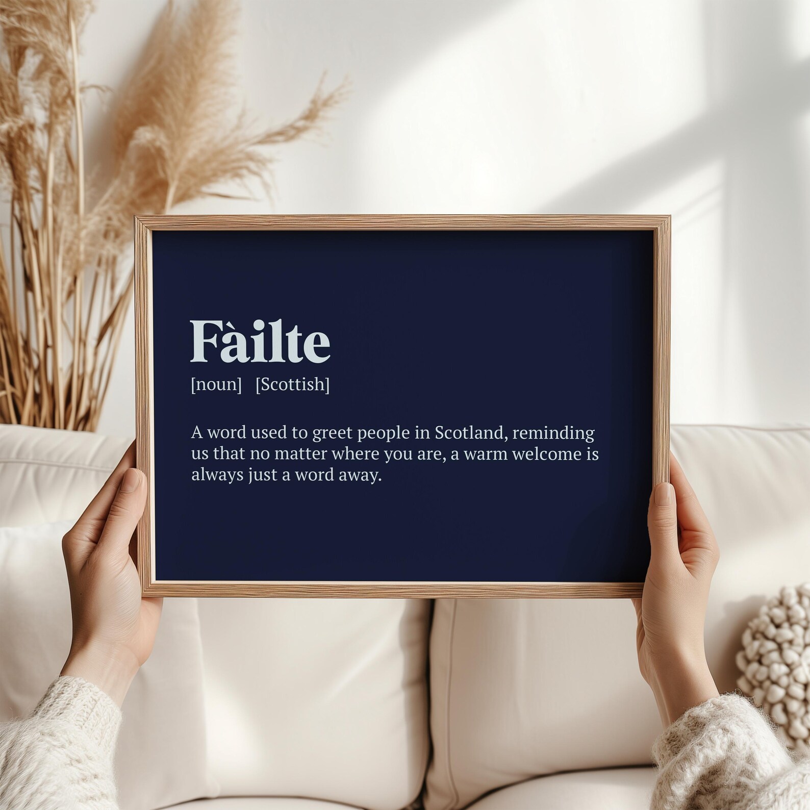 Fàilte Print – Scots Phrase Art | Welcome Print for Friends & Family ...