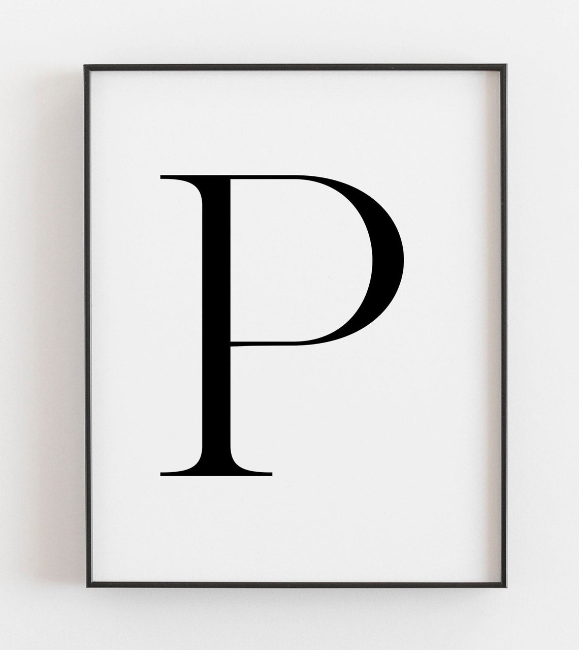 Letter P Wall Decor Letter P Print Letter P Poster Letter P Etsy